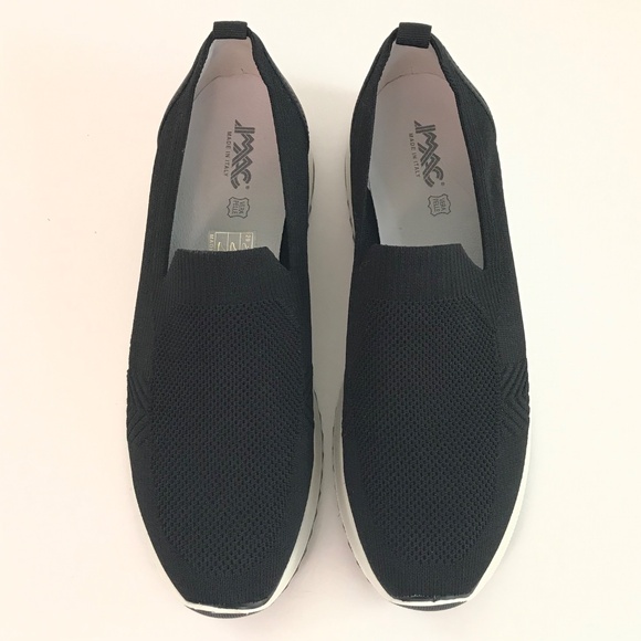 IMAC Slip On Platform Sneakers Made in Italy Black Women’s Size EU 40 US 9.5 - Picture 2 of 16